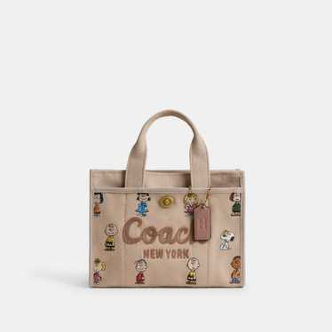 新作 Coach X Peanuts A4収納可 シティ トート・パッチ CBJ91 すぐ届く COACH x スヌーピー シティ トート スヌーピーパッチ