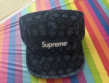 帽子 Supreme Flocked Denim CampCap\"Blue\" 24AW Supreme Flocked Denim Camp Cap (FW24) - $54