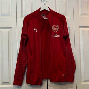 [超レア]　Puma Arsenal トラックレッドジャケット Arsenal Puma Track Jacket Mens Medium Full Zip Red Premier