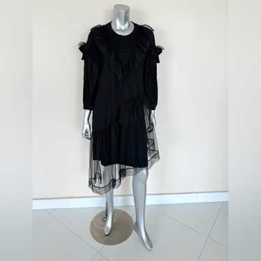 【Simone Rocha】クリスタル シースルーカクテルドレス ブラック Simone Rocha crystal-embellished lace-up Corset | Black