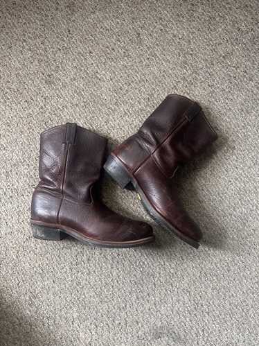 値段交渉可‼ 80s ヴィンテージ chippewa スチールトゥ剥き出し 65 80s USA製 CHIPPEWA チペワ プリント黒タグ スチールトゥ