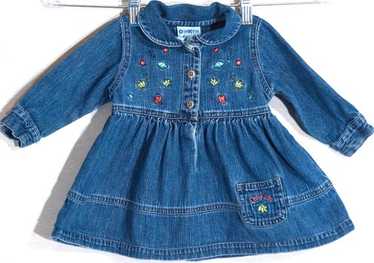 oshkosh✿ ベイビーガールズ✿オシュコッシュ✿24M✿ vintage Vintage OshKosh Baby B'Gosh Blue Stripe Flowers Bubble