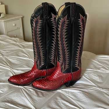 Tony lama black red - Gem