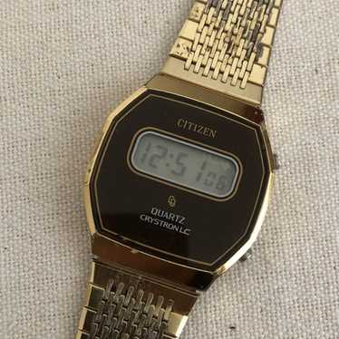 「CITIZEN」CRYSTRON LC 腕時計 Citizen Crystron LC st.steel vintage NOS Full Set for $262