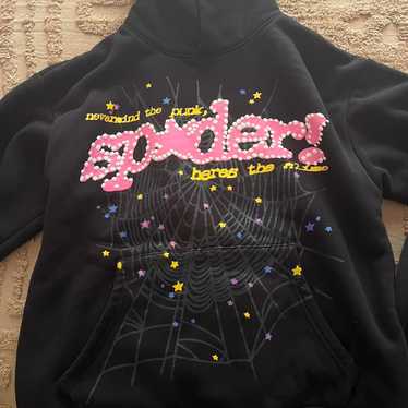 Black v2 sp5der hoodie, No marks - Gem