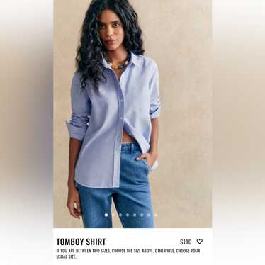Sezane tomboy shirt in - Gem
