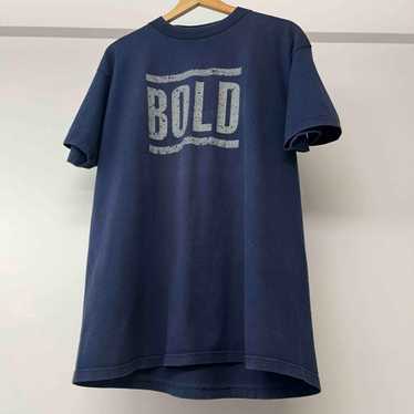 BOLD 90s 背面revelation ロゴTシャツ NAVY Bold revelation records - Gem
