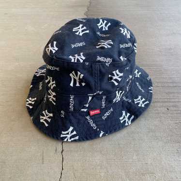 Supreme ニューヨーク・ヤンキース バケットハット M/L SS15 SUPREME X NEW YORK YANKEES BRAND CRUSHER BUCKET HAT BOX