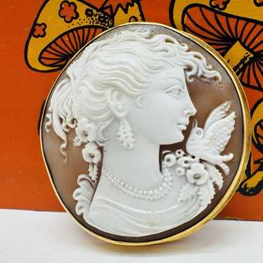 18k vintage italian cameo - Gem