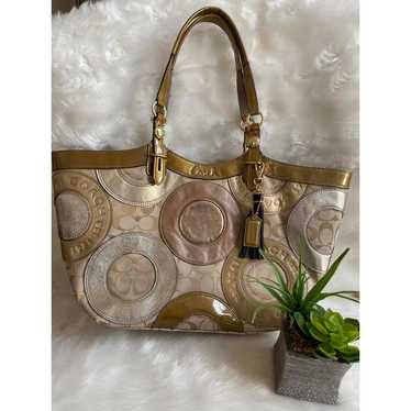 Coach signature patchwork tote - Gem