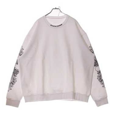 chrome hearts LOVE YOU CREW Sサイズ Chrome Hearts Love You Crewneck Sweatshirt White Men's