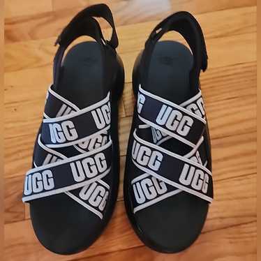 靴 UGG (W LA CLOUD SANDAL) Ugg LA Cloud Women's Elastic Platform Slide Sandals - Lime 7