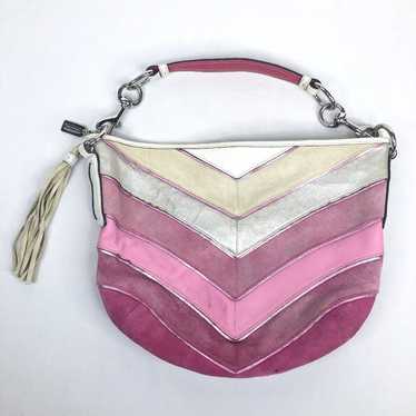 Pink suede coach hobo - Gem