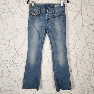 DIESEL ディーゼル　 〈LOUVELY〉 DIESEL LOUVELY BOOTCUT STRETCH WASH 008HL DISTRESSED DENIM
