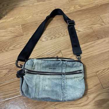 バッグ DIESEL Archive Denim Shoulder Bag 2000s Diesel Men Vintage Archive Denim Shoulder Bag 00S Casual