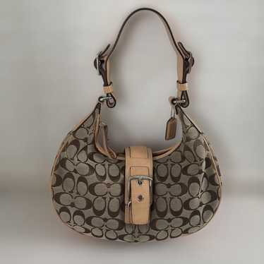 バッグ COACH Shoulder Bag Half Moon Signature Stored Items Coach Shoulder Bag Half Moon One Black | eBay