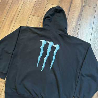 FOX MONSTER Y2K 前面プリント コラボプルオーバーパーカー 黒 L Y2k monster energy fox - Gem