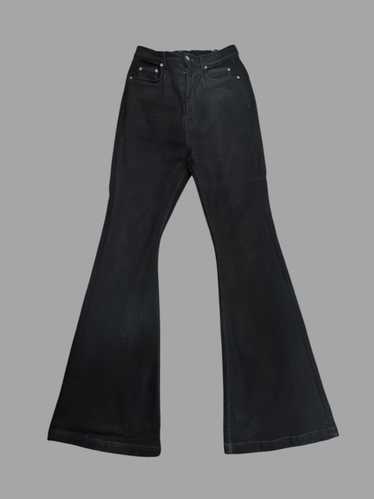 bolan似black waxed flare denim opium Rick Owens BOLAN BOOTCUT Jeans - Black | Garmentory