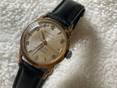 ビンテージBulova 23 automatic gold bezel Mens Vintage Bulova 23 Jewels Automatic 14k Solid Yellow