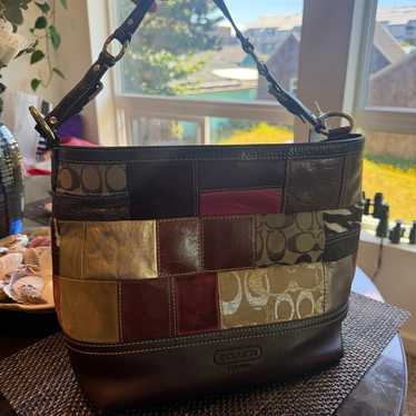 バッグ coach leather patchwork one shoulder bag s_wp_6632b1b2147b98ced52eb01a.webp