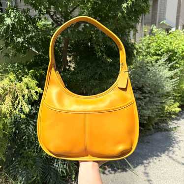 バッグ Old Coach Ergo Zip Shoulder Bag Yellow Rare OLD COACH Ergo 9020 Zip Hobo Shoulder Bag Yellow