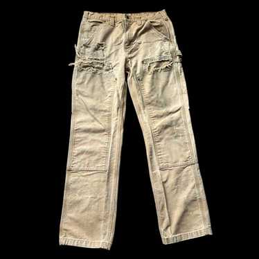 Distressed! carhartt double knee - Gem