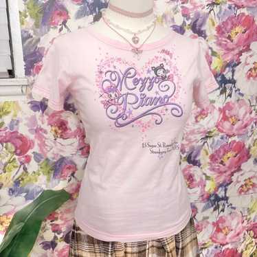 Mezzo piano pink tee - Gem