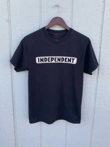 スケートボード Rare Independent T-shirt vintage INDEPENDENT - 美品 90s USA製 INDEPENDENT OLD SKATE 黒 XL の