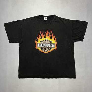 90s HARLEY DAVIDSON フレイム ファイヤー フェード 90s USA製 HARLEY DAVIDSON フレイム ファイヤー ロンT - メルカリ