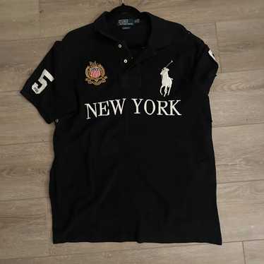Polo Ralph Lauren ネイビー ポロシャツ NEW YORK 中古・古着通販】POLO RALPH LAUREN (ポロ・ラルフローレン