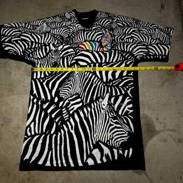 【90s】LIQUID BLUE ゼブラTシャツ(XL) 90s Liquid blue greg genrich zebra art tee | su