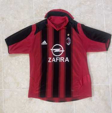 ウェア 00s adidas AC Milan soccer shirt kit y2k MILAN 2000 2001 2002 HOME FOOTBALL SHIRT SOCCER JERSEY