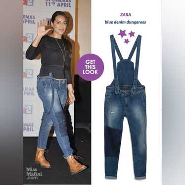 Zara dungaree denim overall - Gem