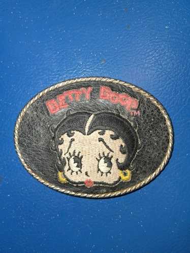 ベティ・ブープ♡ベティちゃんバックルのレザーベルトビンテージ70’ 認定シール付 70s】ベティブープBETTY BOOP/ベティちゃん/ビンテージ