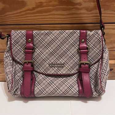 BURBERRY BLUE LABEL メッセンジャーバッグ バーバリーブルーレーベルBURBERRY BLUE LABEL チェックレザー