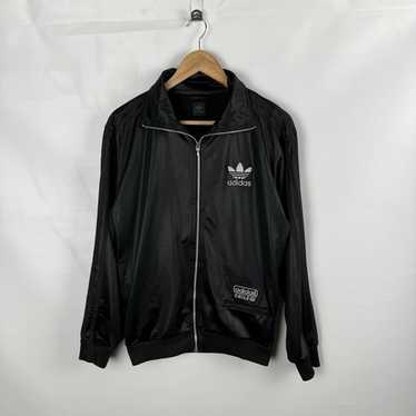 ジャケット・アウター 00s old adidas CHILE62 set-up EURO 00s Adidas Chile 62 Big Trefoil Shiny Tracksuit / Vintage