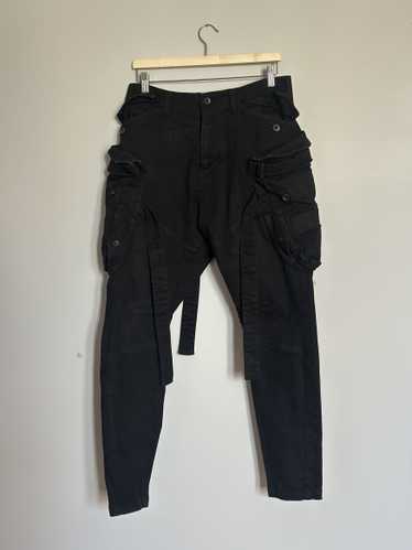パンツ JULIUS 24ss gasmask cargo pants ユリウス JULIUS 12oz Coated Denim Wide Gasmask Cargo Pants