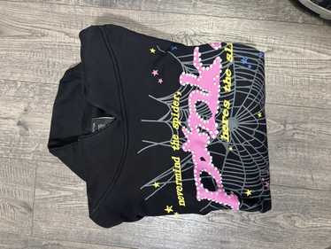 Pink black sp5der hoodie - Gem
