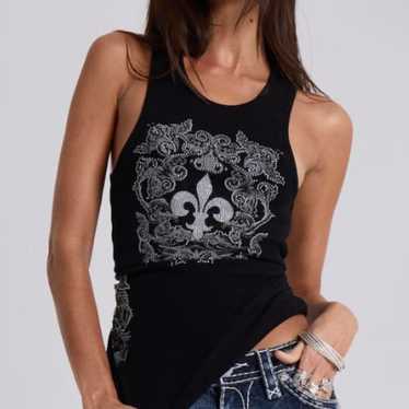 トップス JadedLondon Safety Pin Washed Black Tank Safety Pin Washed Black Tank | Jaded London | Clothing