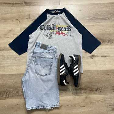 90’s hiphop tribal streetwear 極太 jeans 90's hiphop tribal streetwear 極太 jeans