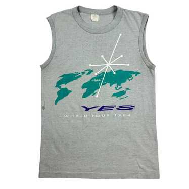 ’84年製!YES“ワールド·ツアー1984”BBシャツ(ラグラン)　グレー×白 fit=scale-down,w=1200