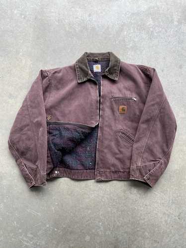 USA Carhartt デトロイトジャケット J43 CHT Vintage Carhartt Jacket J43 CHT Blanket-Lined Chore Coat