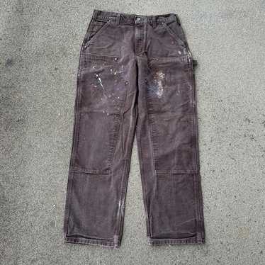 Distressed! carhartt double knee - Gem