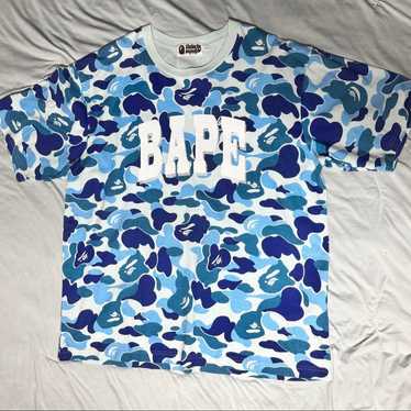 トップス Bape blue camo s/s tee COLOR CAMO L/S TEE RELAXED FIT MENS – us.bape.com