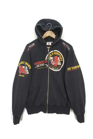 Ted Company Lucky Red Devils ジャケット Tedman Lightweight Jacket Men's L-2 Flight Jacket Lucky