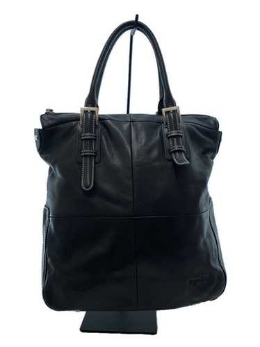 Agnes B voyage Black nylon leather trimmed tote Bag - Gem