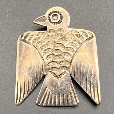 40s〜vintage Navajo thunder bird pin 希少品！ RESERVED Large Vintage Navajo Thunderbird Pin Sterling