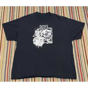 80s- NAPALM DEATH ノースリーブ Tシャツ ヴィンテージ Vintage Napalm Death 1992 Tour Graphic T shirt Adult LARGE