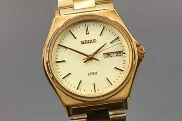時計 SEIKO SPIRIT 7N48-7000 QUARTZ 10 BAR Seiko Spirit White Men's Watch - 7N48-7000 for sale online
