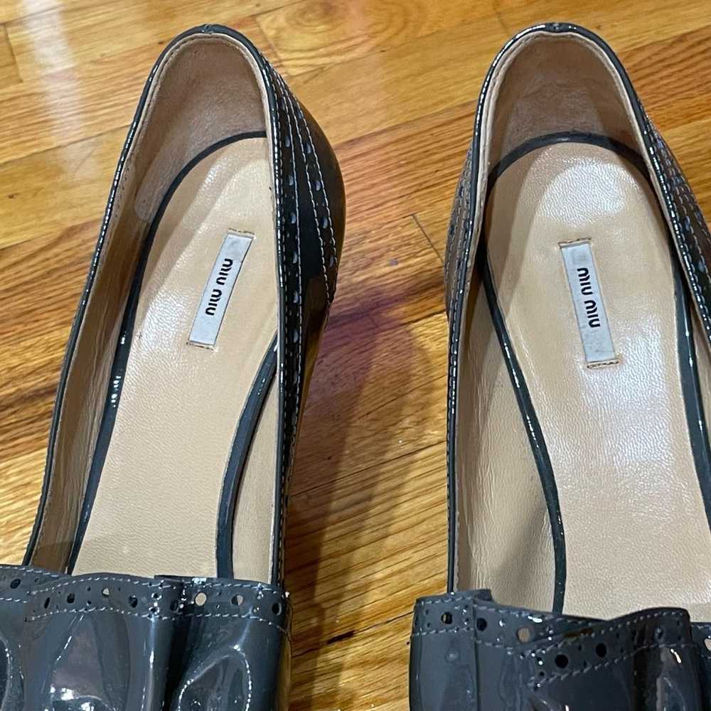 Miu Miu vintage miu miu ballet brogue kitten heels - image 4